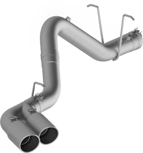 439.99 MBRP DPF-Back Exhaust GMC Sierra 6.6L Duramax V8 (11-19) Tour Version [Dual Single Side Exit] Aluminized - Redline360