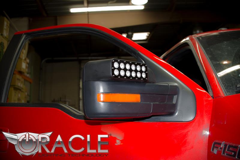 CheroCar Red Full Mirror Cover Caps For Ford F150 2009-2014 – With/Without Turn Signal – Pair