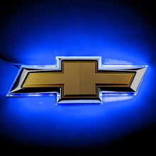 Load image into Gallery viewer, Rear LED Illuminated Emblem Chevy Camaro 2014 to 2015 Blue Alternate Image
