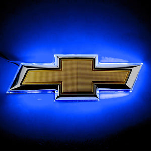 Rear LED Illuminated Emblem Chevy Camaro 2014 to 2015 Blue