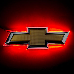 Rear LED Illuminated Emblem Chevy Camaro 2014 to 2015 Red