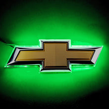 Load image into Gallery viewer, Rear LED Illuminated Emblem Chevy Camaro 2014 to 2015 Green Alternate Image