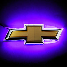 Load image into Gallery viewer, Rear LED Illuminated Emblem Chevy Camaro 2014 to 2015 Purple Alternate Image