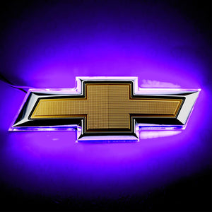 Rear LED Illuminated Emblem Chevy Camaro 2014 to 2015 Purple