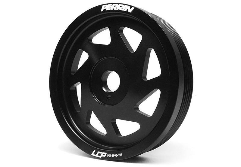 109.90 Perrin Lightweight Crank Pulley Subaru WRX (15-18) FRS / BRZ / 86 (FA/FB) Black or Red - Redline360