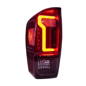 Winjet LED Tail Lights Toyota Tacoma (2016-2021) Gloss Black / Red / Smoke