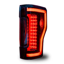 Load image into Gallery viewer, Winjet Renegade LED Tail Lights Ford F250 F350 F450 (17-19) w/ LED Lightbars &amp; Sequential Turn Signals - Black / Clear Alternate Image