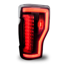 Load image into Gallery viewer, Winjet Renegade LED Tail Lights Ford F250 F350 F450 (17-19) w/ LED Lightbars &amp; Sequential Turn Signals - Black / Clear Alternate Image