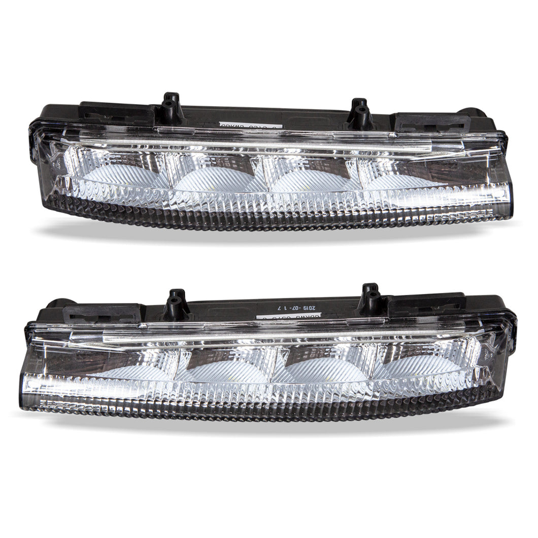 Winjet DRL Fog Lights Mercedes C-Class Coupe W204 (2011-2014) Clear Lens