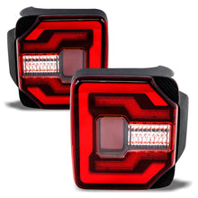 Load image into Gallery viewer, Winjet Renegade LED Tail Lights Jeep Wrangler JL / JLU (18-25) w/ LED Lightbars &amp; Sequential Turn Signals Alternate Image