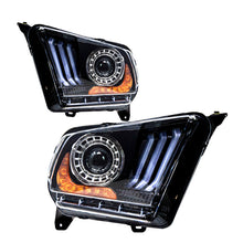 Load image into Gallery viewer, Winjet Sequential Projector Headlights Ford Mustang S197 (10-12) Renegade Series - With S550 Style LED DRL Light Bar CHRNG0612 - Default Title Alternate Image