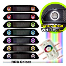 Load image into Gallery viewer, Winjet Halo Style Upper Grill Ford Mustang S550 (15-17) White Or RGB DRL Ring &amp; Optional Fog Lights CGRNG0613 - White Halo Ring DRL Alternate Image