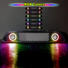 Load image into Gallery viewer, Winjet Halo Style Upper Grill Ford Mustang S550 (15-17) White Or RGB DRL Ring &amp; Optional Fog Lights CGRNG0613 - White Halo Ring DRL Alternate Image
