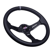 Load image into Gallery viewer, 274.95 DND Carbon Fiber Race Steering Wheel (60mm Deep, 350mm) 6 Bolt - Gray / Purple / Red - Redline360 Alternate Image