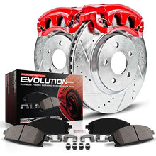 Load image into Gallery viewer, 327.89 PowerStop Z23 Evolution Sport Brake Rotors + Pads &amp; Calipers Kia Rio (03-05) Front Only - Redline360 Alternate Image