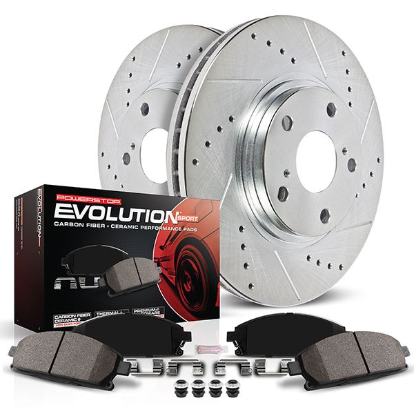 209.69 PowerStop Z23 Evolution Sport Brake Rotors + Pads Honda Passport (1994-2002) Rear Only - Redline360