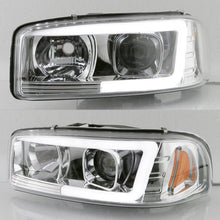 Load image into Gallery viewer, Spyder Projector Headlights GMC Yukon (00-06) Yukon Denali (01-06) V2 w/ Light Bar DRL - Chrome - Default Title Alternate Image