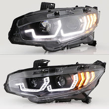 Load image into Gallery viewer, 463.12 Spyder Projector Headlights Honda Civic (16-20) [Sequential Light Bar/Turn Signal Light] Black - Redline360 Alternate Image