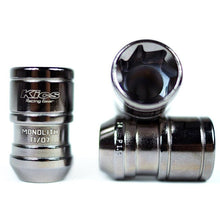 Load image into Gallery viewer, Project Kics Lug Nut Set [Monolith T1/06 - 20 PCS - M12X1.50 or M12X1.25] Chrome / Red / Blue / Black Finish - Black / M12X1.25 Alternate Image