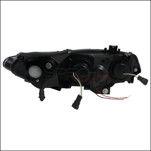 159.95 Spec-D Projector Headlights Honda Civic Coupe (06-11) DRL LED - Black or Chrome - Redline360