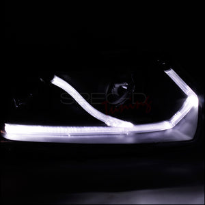 159.95 Spec-D Projector Headlights Honda Civic Coupe (06-11) DRL LED - Black or Chrome - Redline360