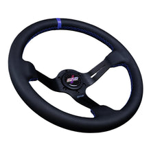 Load image into Gallery viewer, 154.95 DND Full Color Alcantara Race Steering Wheel (75mm Deep, 350mm) 6 Bolt - Perforated Leather - Redline360 Alternate Image