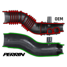 Load image into Gallery viewer, Perrin Turbo Inlet Hose Subaru Forester XT (2014-2018) 3" w/ Nozzle in Red or Black - Black Alternate Image