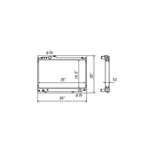 294.00 Koyo Aluminum Radiator Toyota Supra [Manual Trans] (1986-1992) R0171 - Redline360