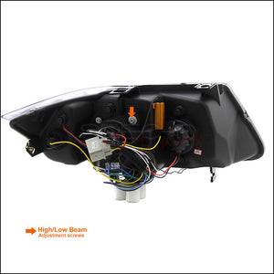 239.95 Spec-D Projector Headlights BMW 325i 330i 335i E90 Sedan (06-08) Halo LED - Black / Chrome / Tinted - Redline360