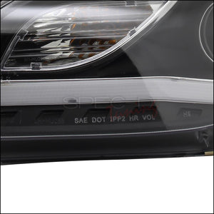 209.95 Spec-D Projector Headlights Audi A4 (06-07-08) w/ R8 Style LED Strip - Redline360
