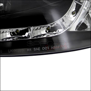 189.95 Spec-D Projector Headlights Ford Focus [Audi R8 Style] (00-04) Black Housing - Redline360