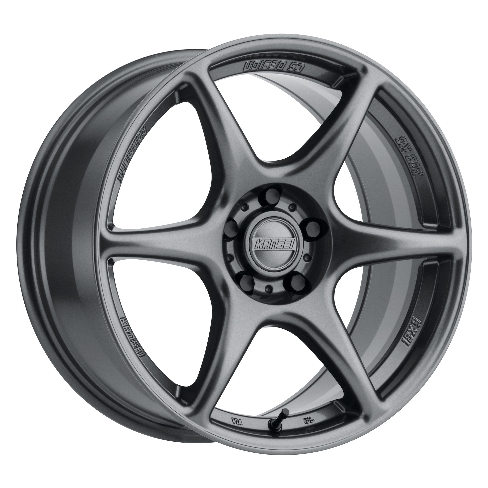 Kansei Tandem [18x9 5X100 +12mm Offset] Gunmetal / Hyper Silver / Textured  Bronze