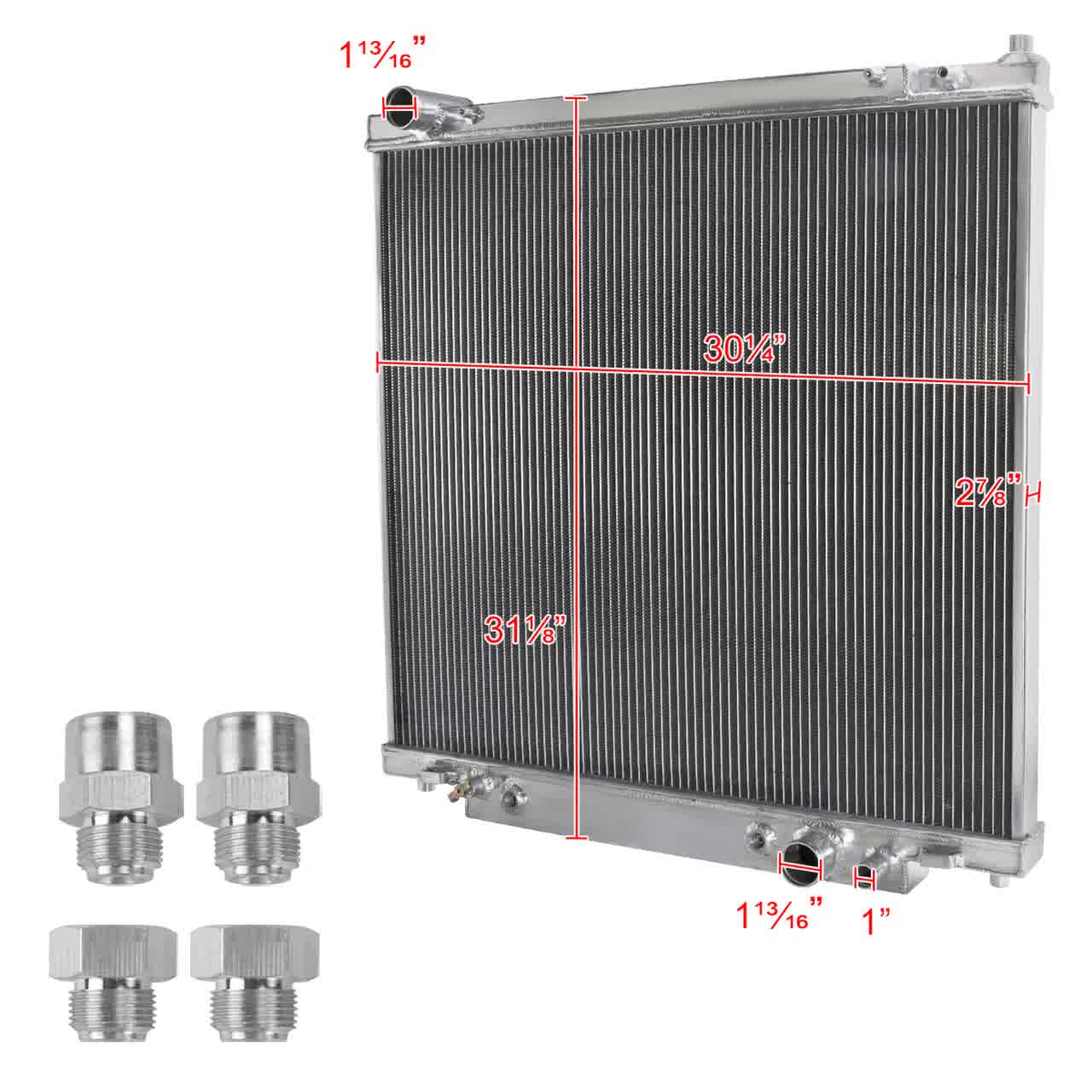 Spec-D Radiator Ford F250 F350 F450 F550 Super Duty 6.8 V10 Gas / 7.3