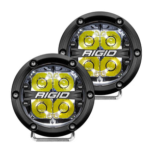 449.99 Rigid Industries 360 Series LED Lights (4" or 6") - Spot / Drive / Diffused / SAE - Redline360