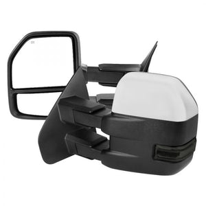 240.00 Spec-D Towing Mirrors Ford F150 (04-06) [Powered/Heated/LED Turn Signal & Puddle Lights] Black or Chrome Housing - Redline360