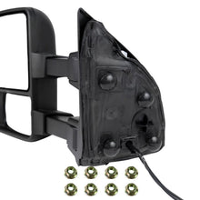 Load image into Gallery viewer, Spec-D Towing Mirrors F250 F350 F450 F550 Super Duty (99-16) Manual Adjustable &amp; Extendable w/ Amber or Smoke LED Lights - Amber Signal Light Alternate Image