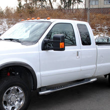 Load image into Gallery viewer, Spec-D Towing Mirrors F250 F350 F450 F550 Super Duty (99-16) Manual Adjustable &amp; Extendable w/ Amber or Smoke LED Lights - Amber Signal Light Alternate Image