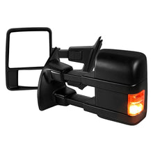 Load image into Gallery viewer, Spec-D Towing Mirrors F250 F350 F450 F550 Super Duty (99-16) Manual Adjustable &amp; Extendable w/ Amber or Smoke LED Lights - Amber Signal Light Alternate Image