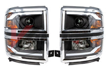 Load image into Gallery viewer, Winjet Renegade Projector Headlights Chevy Silverado (14-15) w/ LED Switchback Sequential DRL Light Bar - Default Title Alternate Image