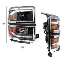 Load image into Gallery viewer, Winjet Renegade Projector Headlights Chevy Silverado (14-15) w/ LED Switchback Sequential DRL Light Bar - Default Title Alternate Image