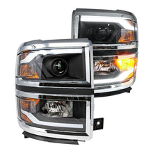 Load image into Gallery viewer, Winjet Renegade Projector Headlights Chevy Silverado (14-15) w/ LED Switchback Sequential DRL Light Bar - Default Title Alternate Image