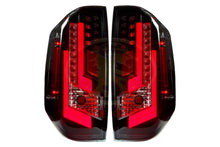 Load image into Gallery viewer, Winjet Renegade LED Tail Lights Toyota Tundra (14-20) Gloss Back / Clear &amp; Red Glow Bar - Default Title Alternate Image
