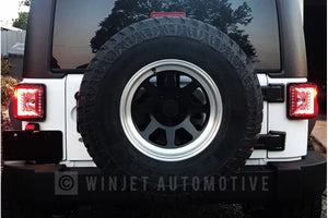 Winjet Renegade LED Tail Lights Jeep Wrangler (07-16) w/ Optional Housing and Lens Finish