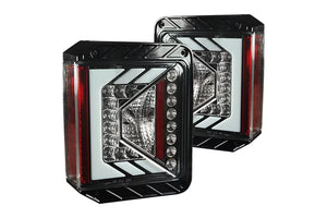 Winjet Renegade LED Tail Lights Jeep Wrangler (07-16) w/ Optional Housing and Lens Finish