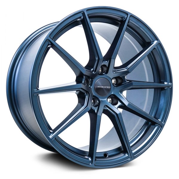 219.00 Rosenstein Delta Wheels Flow Formed (18x8.5 +35 Offset) 5x114.3 / 5X108 Cerulean Blue Pearl or Matte Gunmetal - Redline360