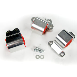 198.00 Rev9 Motor Mounts Integra (94-01) Civic EG (92-95) D16 B16 B18 B20 Manual Transmission - Billet Aluminum 75A - Redline360