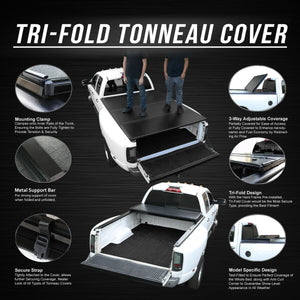 DNA Tri Fold Tonneau Cover Ram 1500 w/o Ram Box (19-20) Fleetside / Styleside 76.3" Bed