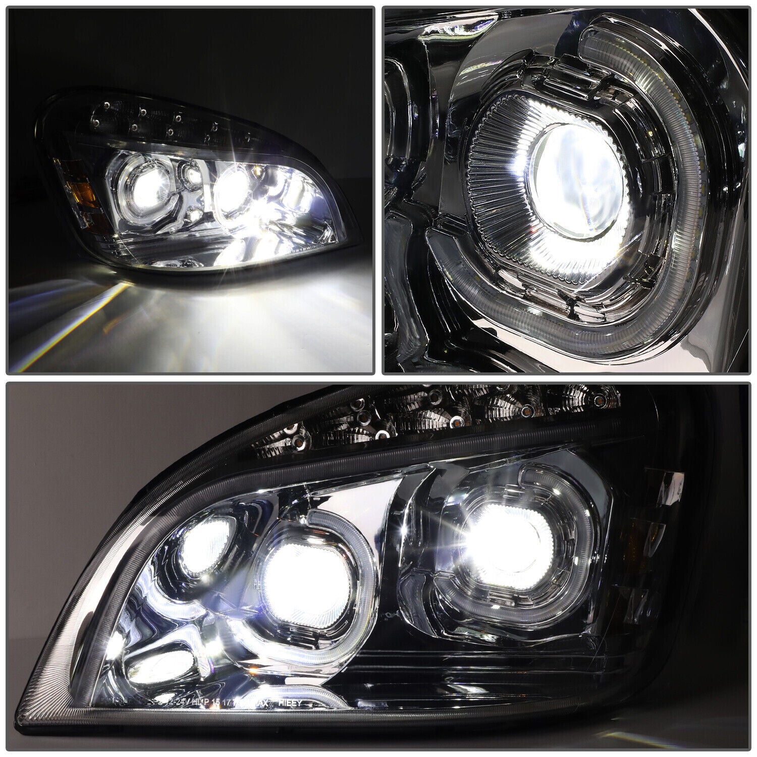 DNA Projector Headlights Freightliner Cascadia (08-17) w/ DRL LED