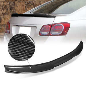 DNA Carbon Fiber Spoiler Lexus GS300 (2006) V-Style Trunk Lid Wing