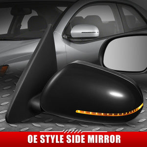 DNA Side Mirror Kia Forte (10-13) [OEM Style / Powered + Heated + Turn Signal Lights + Power Folding] Driver / Passenger Side
